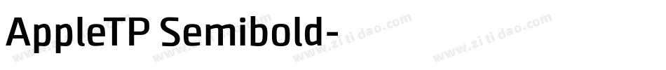 AppleTP Semibold字体转换